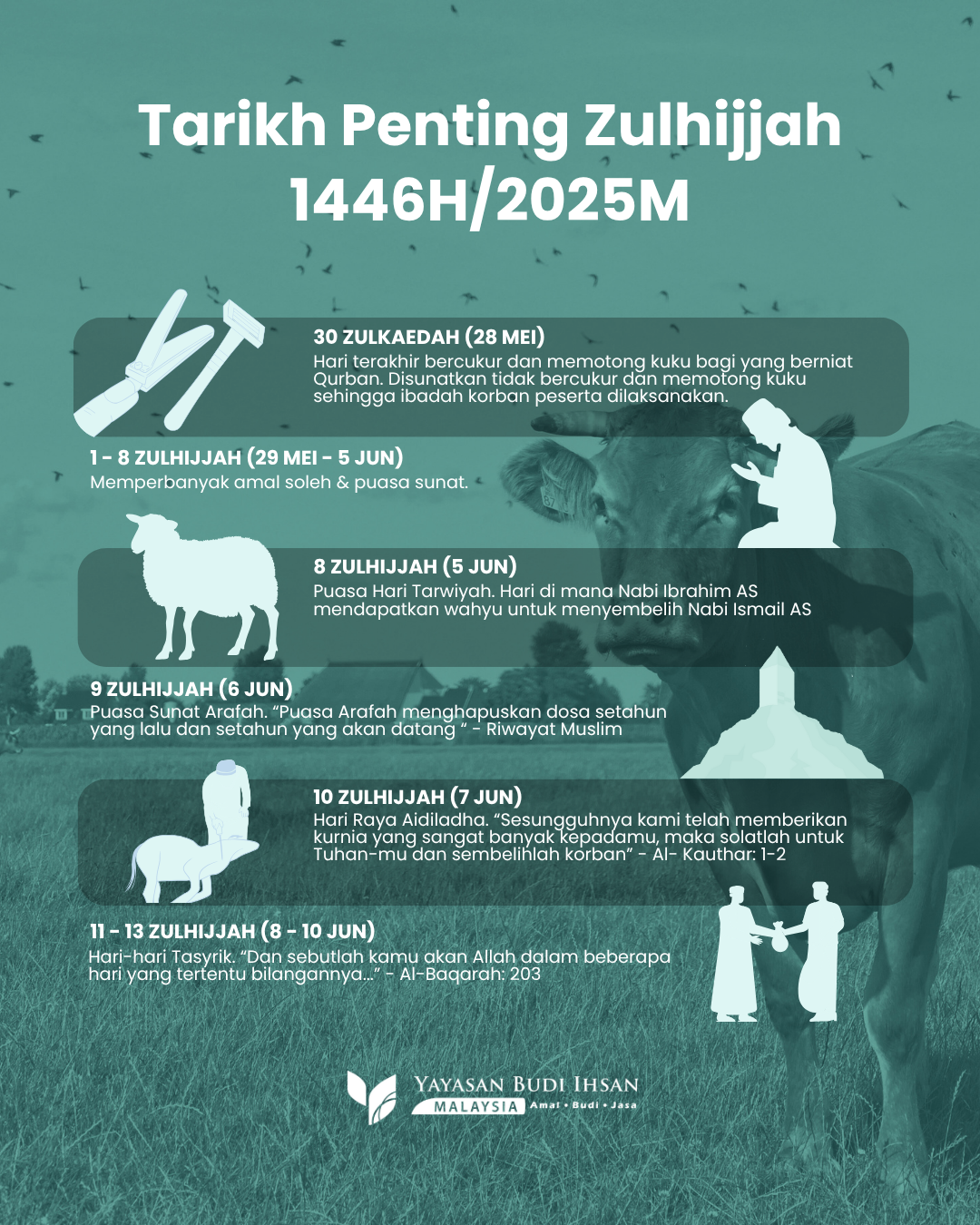 Read more about the article Bulan Zulhijjah bukan sekadar bulan korban, ianya bulan yang penuh dengan rahmat dan keampunan